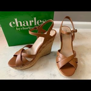 Charles by Charles David tan espadrille wedge